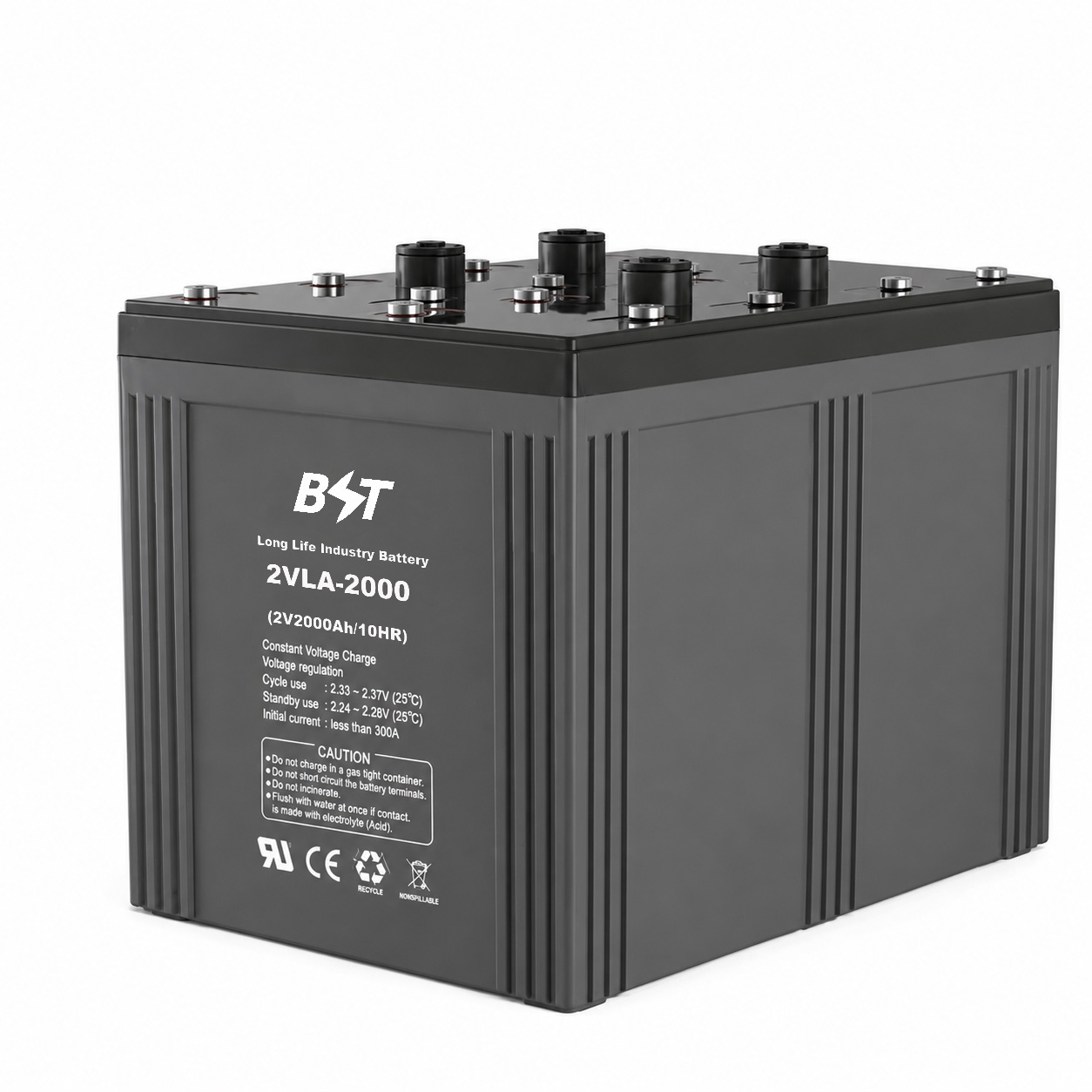 Long Life AVRLA AGM Deep Cycle Industry Battery 2V 100AH-3000AH 2000+ Cycles