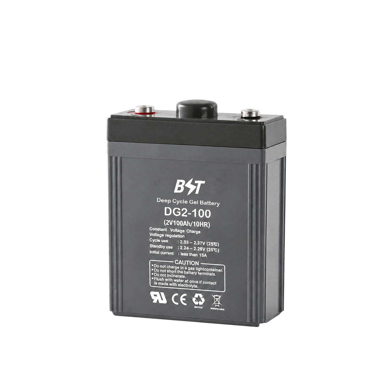 (DG)Deep Cycle Gel Battery 2V-200AH 1200 Cycles 12-15 Years Float Design Life