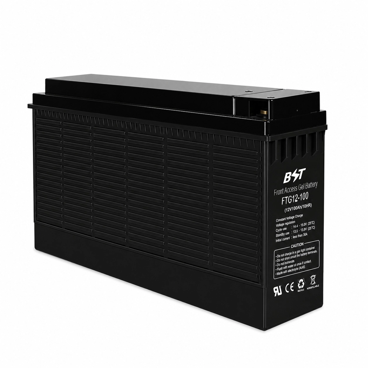 FTG12-100AH Front Terminal GEL Battery Front Acess FTG12V100AH 200AH 19” and 23” ETSI racks