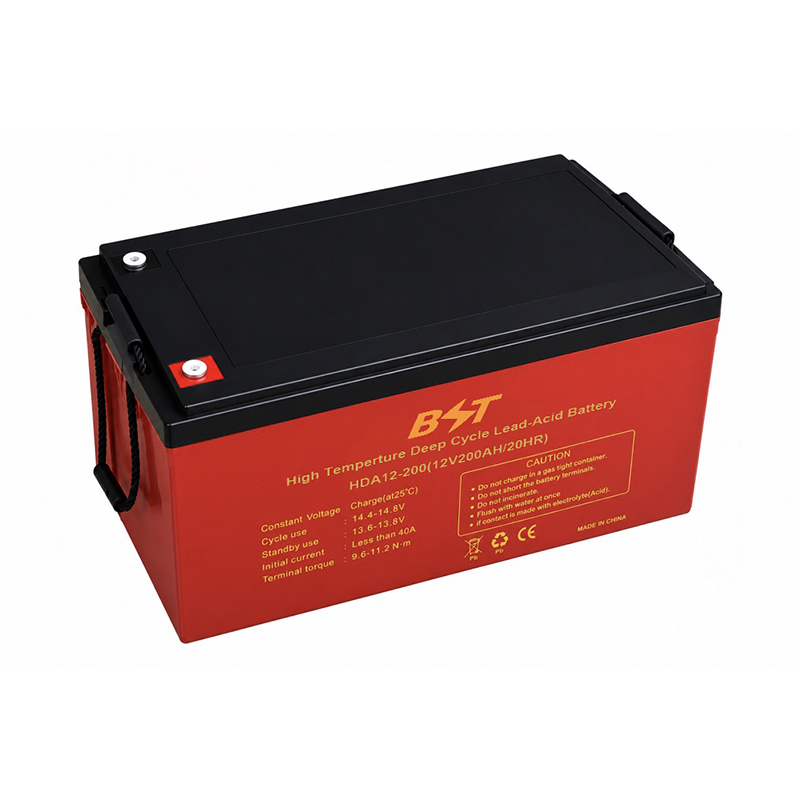 HDA12-200 High Temperature Deep Cycle VRLA AGM Battery 12–15 Years Long Float Life