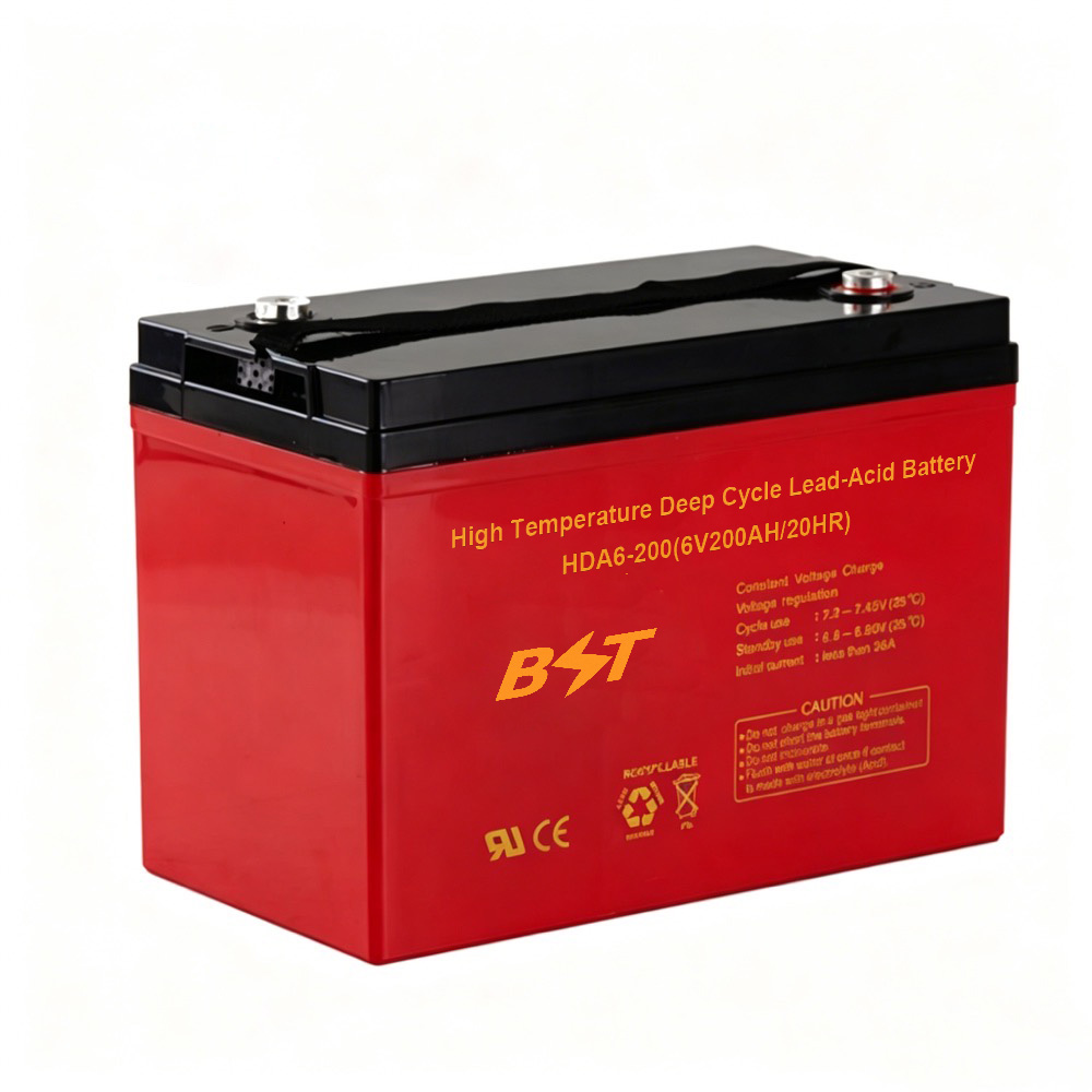 ( HDA ) High Temperature Deep Cycle VRLA AGM Battery 12–15 Years Long Float Life Customization