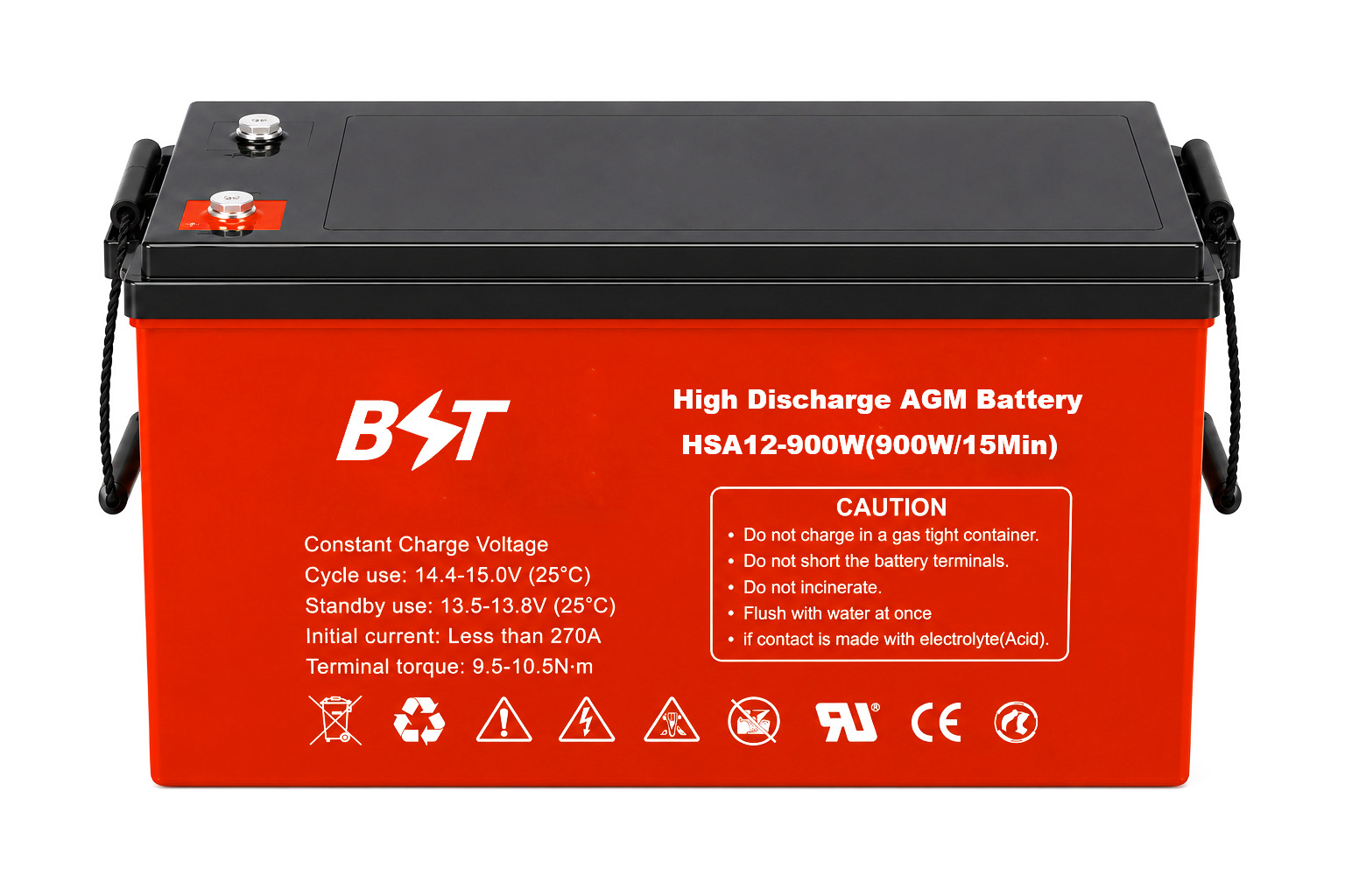 ( HSA ) High Discharge Rate AGM Battery For Deep Discharge Heavy Load Discharge 12V35W-900W