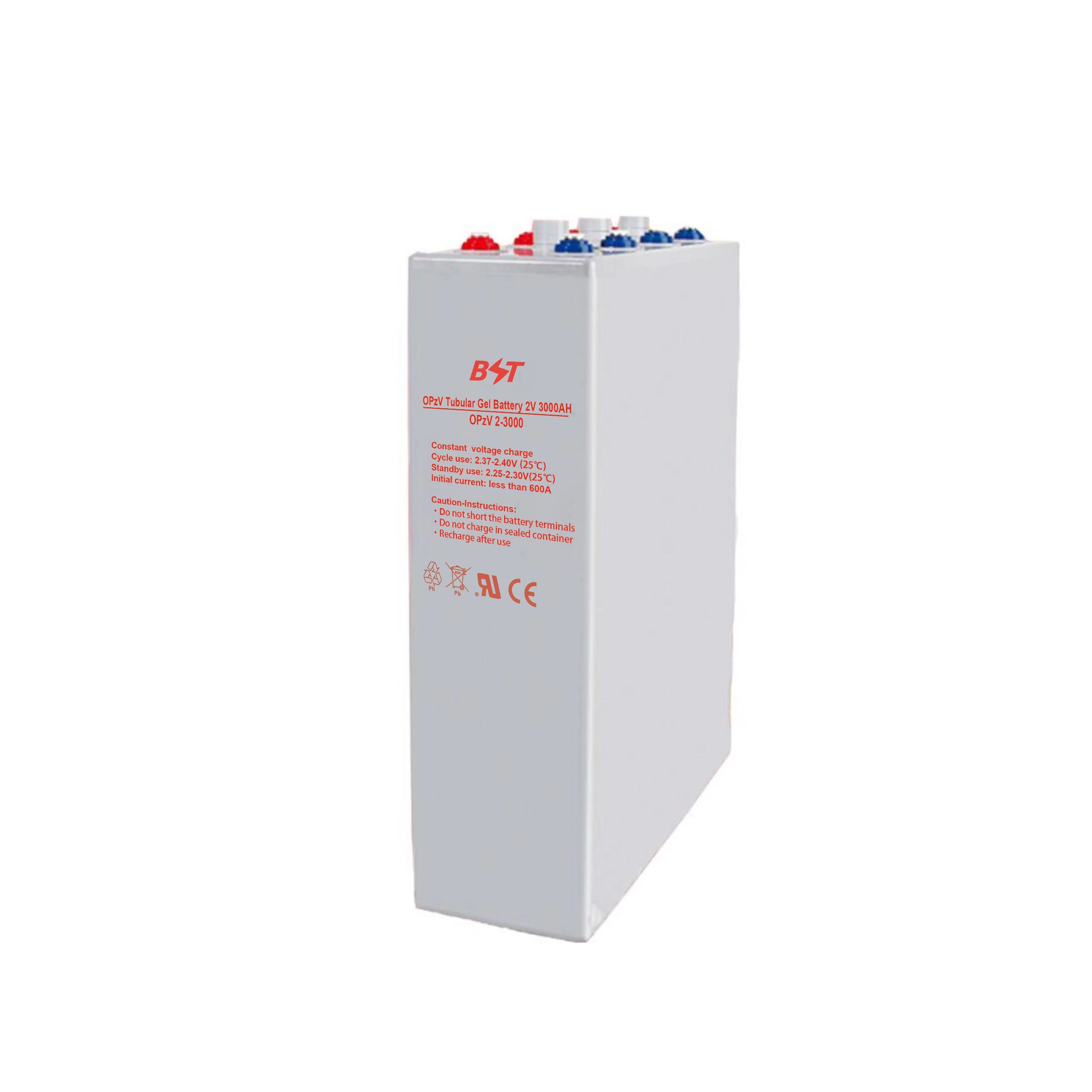 OPzV2 Deep Cycle Tubular GEL Battery 3300 Cycles OPzV2V3000AH 20+ yrs Design Float Life