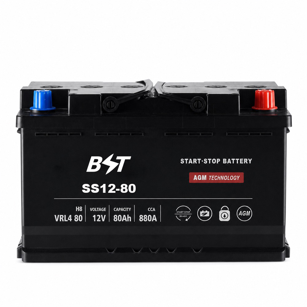 AGM Start-Stop Battery 12V80AH for Vehicle With Start-Stop System
